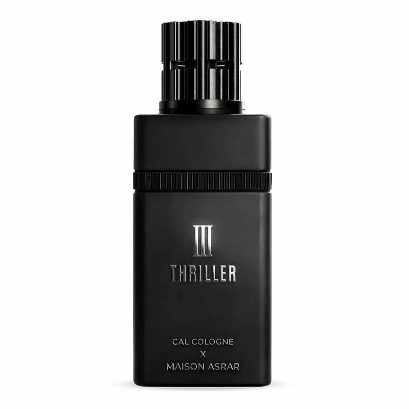 Maison Asrar X Cal Cologne III Thriller Extrait De Parfum 100ml | Aromatic Woody Fragrance with Bergamot Saffron & Pepper Notes