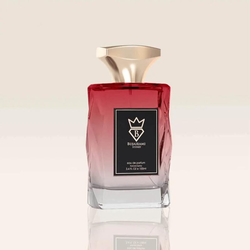 Bujairami Red Static EDP 100ml | Bold Cherry Rose & Red Fruits Luxury Fragrance Unisex