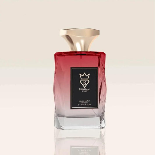 Bujairami Red Static EDP 100ml | Bold Cherry Rose & Red Fruits Luxury Fragrance Unisex
