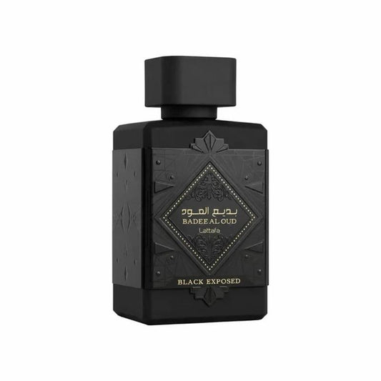 Lattafa Badee Al Oud Black Exposed EDP 100ml | Bold Spiced Cocoa & Labdanum Luxury Fragrance Unisex