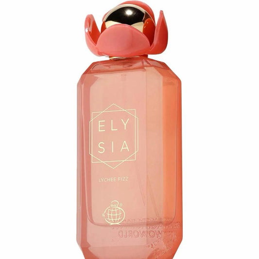 Fragrance World Elysia Lychee Fizz EDP 100ml | Fresh Tropical Lychee & Vanilla Luxury Fragrance for Women