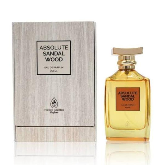 French Arabian Absolute Sandalwood EDP 100ml | Clean Woody Sandalwood & Vanilla Luxury Fragrance Unisex