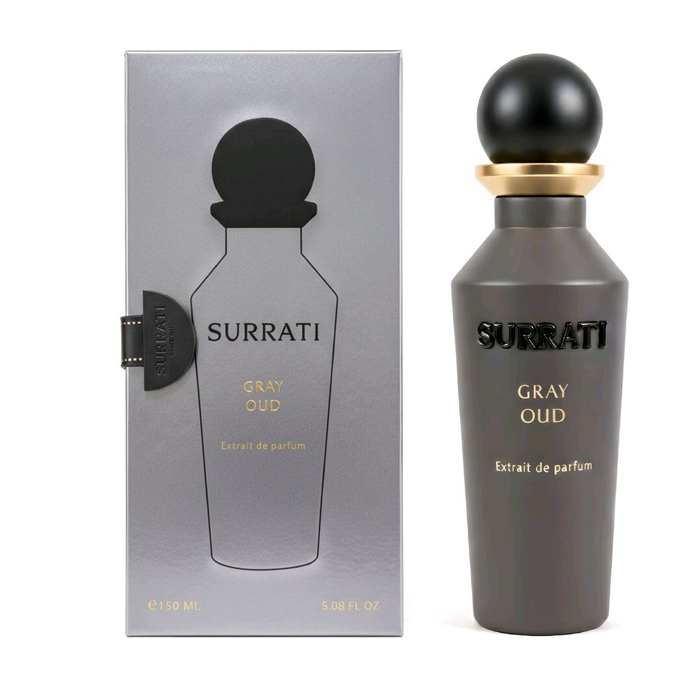 Surrati Gray Oud Unisex Extrait de Parfum 150ml - Premium Fragrance for Men and Women