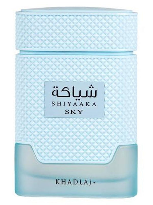 Khadlaj Shiyaaka Sky EDP 100ml | Fresh Citrus Herbal & White Musk Luxury Fragrance for Men