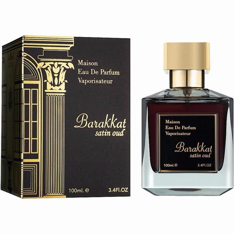 Fragrance World Barakkat Satin Oud EDP 100ml | Luxurious Rose Oud & Vanilla Fragrance Unisex