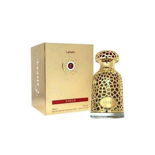 Lattafa Emeer Eau De Parfum 100ml | Unisex Luxury Fragrance | Bergamot Juniper Cardamom White Tea Patchouli Ambergris Cedarwood