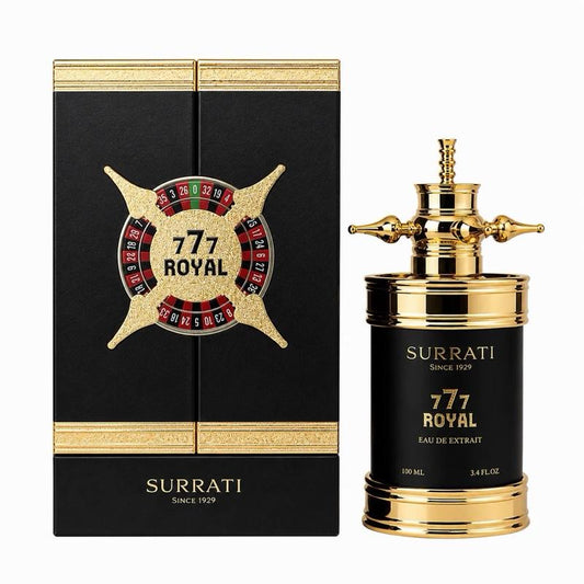Surrati 777 Royal Eau de Extrait 100ml | Citrus Floral & Amber Luxury Fragrance Unisex