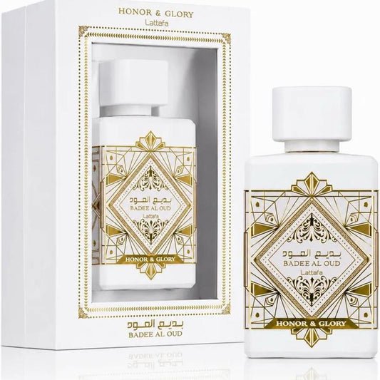 Lattafa Bade'e Al Oud Honor & Glory EDP 100ml | Bold Pineapple Brûlée Spice & Vanilla Luxury Fragrance Unisex