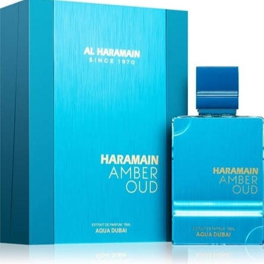 Al Haramain Amber Oud Aqua Dubai Extrait 100ml | Fresh Marine Citrus & Amber Luxury Fragrance Unisex